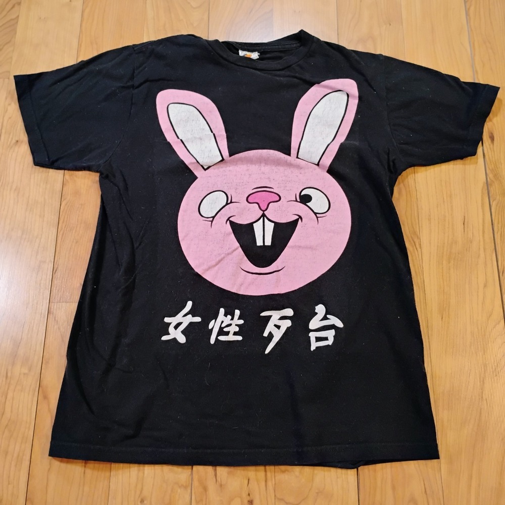 Bay Island Sportswear Women's Medium? Pink Happy Bunny Short Sleeve Tee Shirt